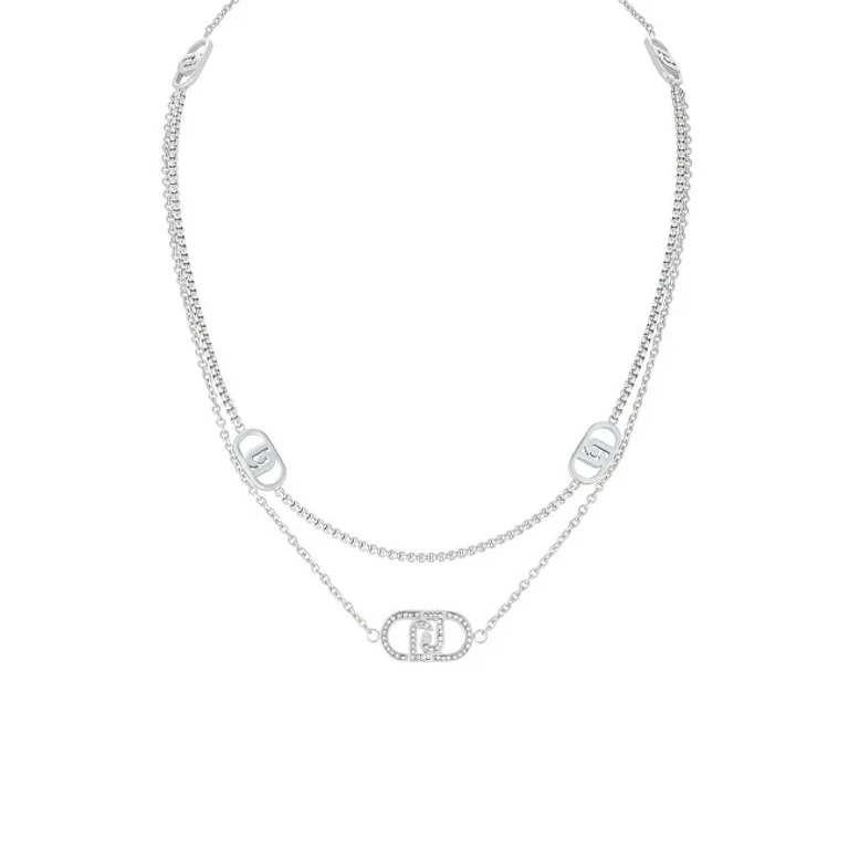 Liu Jo Fashion Steel Necklace with Crystals Lj2902
