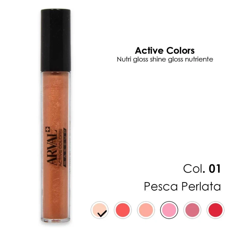 Nourish gloss shine n. 01 - pearl peach gloss nutritious