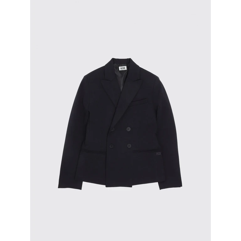 Double Breasted Cotton Blend Blazer (C1BJQA510T328777E)