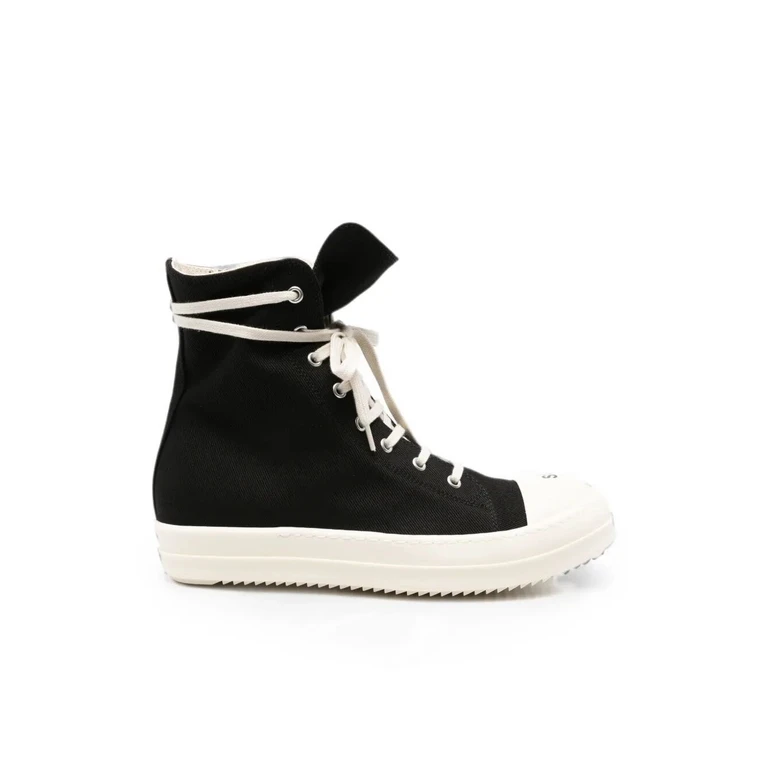 Trainers Black Denim Sneakers
