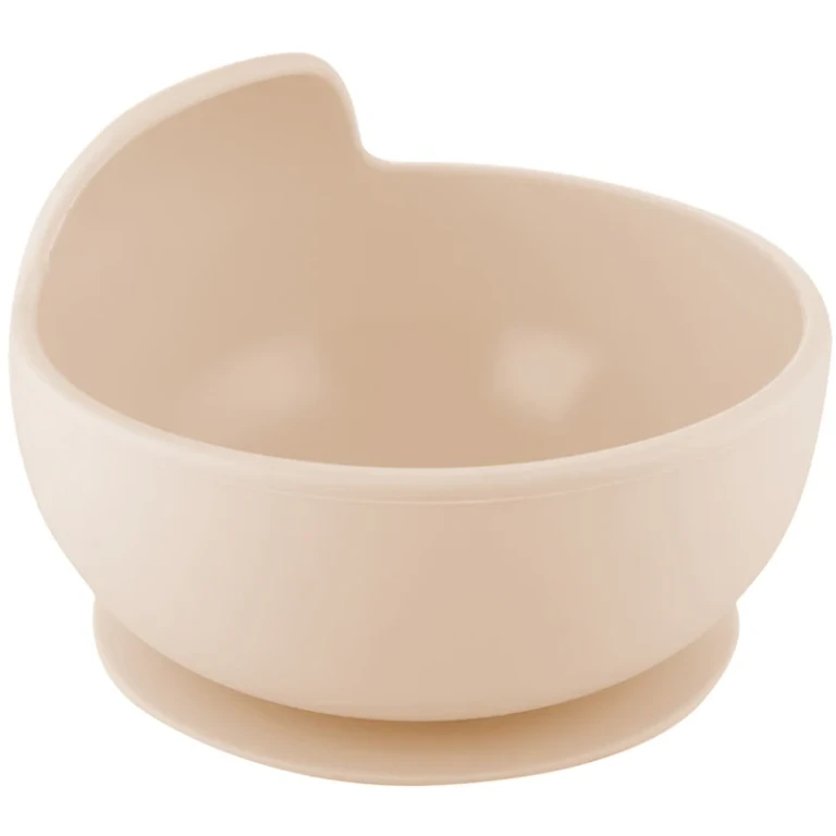Suction bowl bowl with suction cup Beige 330 ml