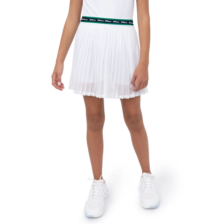Tennis Skirt White Xs 4/5:- White, XS 4/5