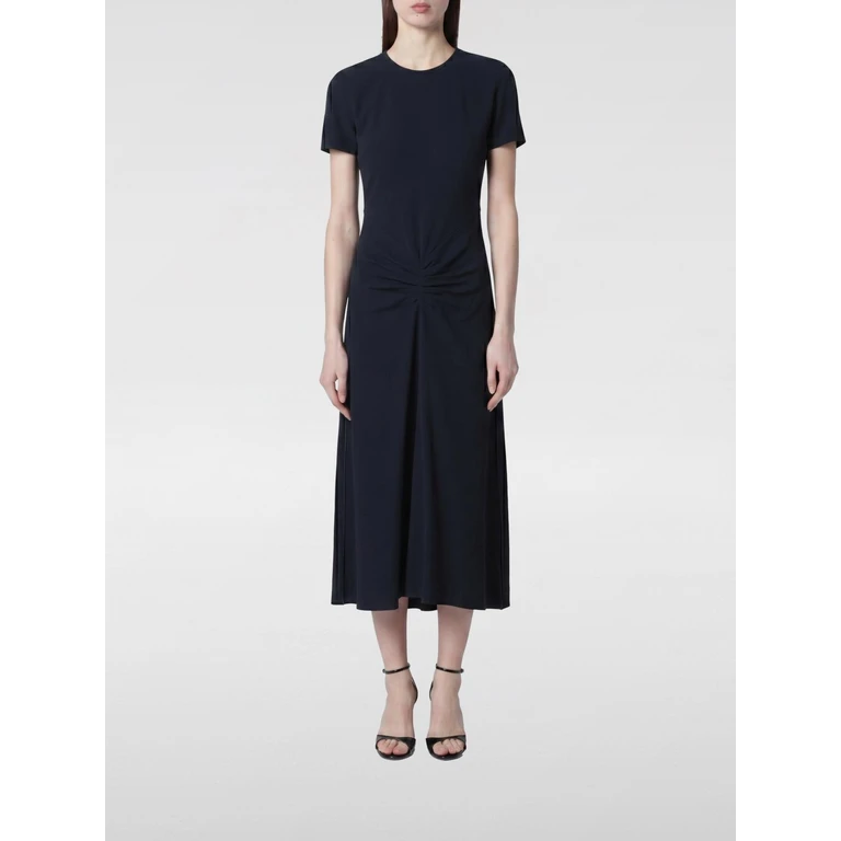 Midi Jersey Sheath Dress with Ruched Waist (1126WDR006571ANA)
