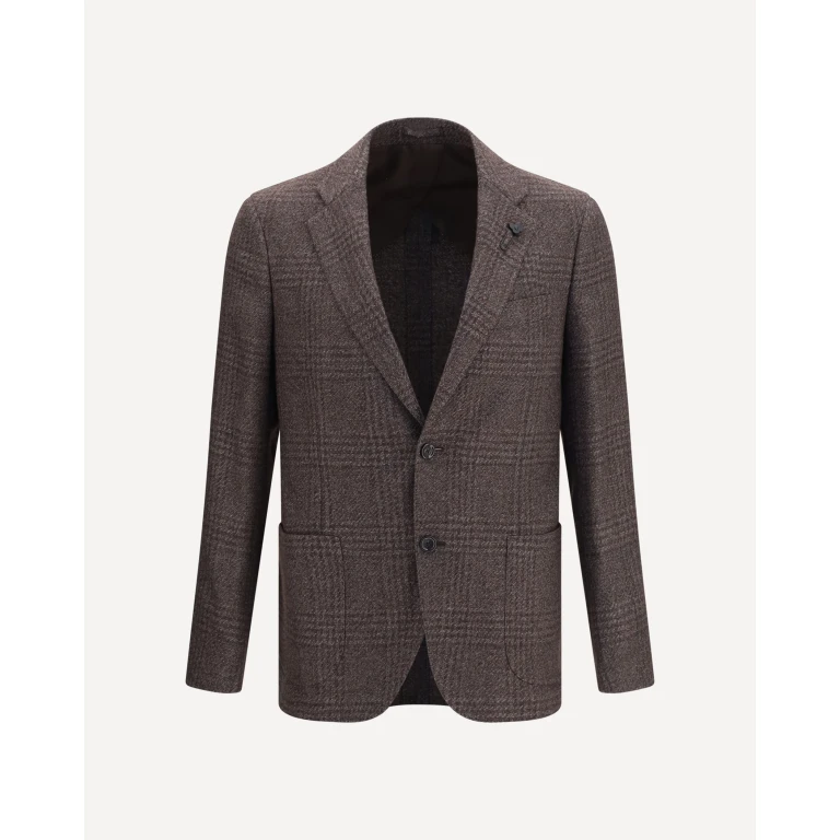 Single-breasted wool-blend Blazer Male 54