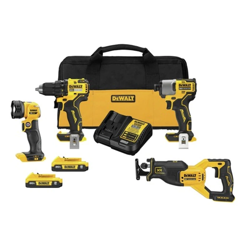 20V MAX Brushless Lithium-Ion Cordless 4-Tool Combo Kit (2 Ah)