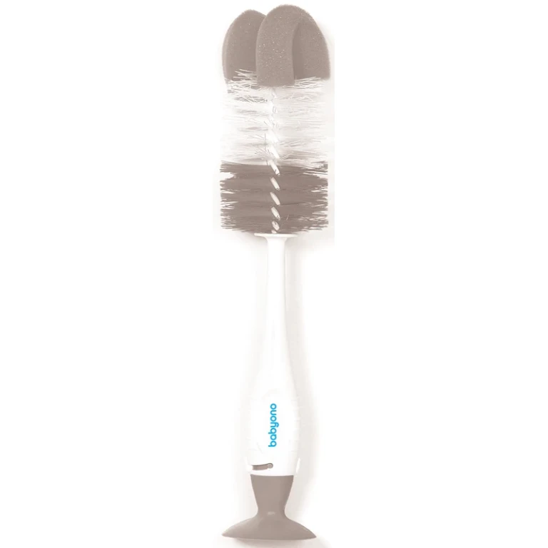 Take Care Brush for Bottles and Teats 2 in 1 Cleaning Brush Grey 1pc