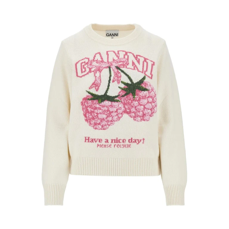 'Raspberries' wool-blend sweater Woman XS