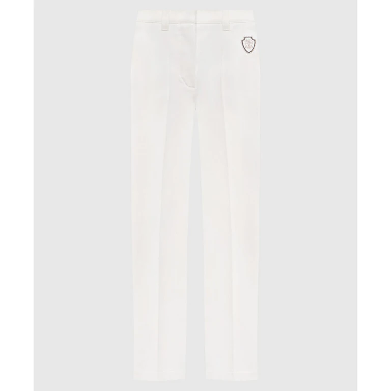 Wooff White Slim Trousers
