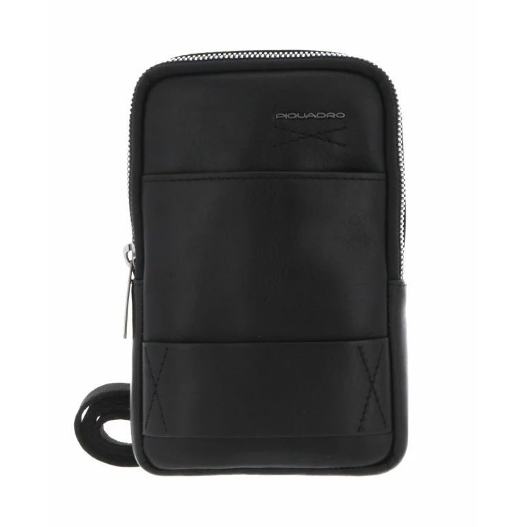 , Obidos, Leather Shoulder Bag, Black, Men