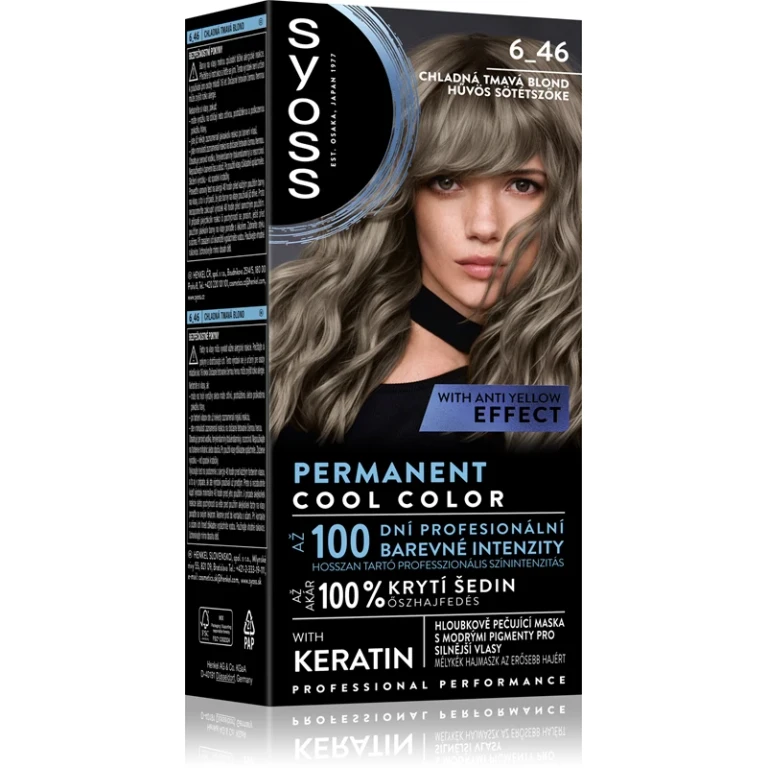 Cool Color permanent hair dye color 6_46 Cool Dark Blond