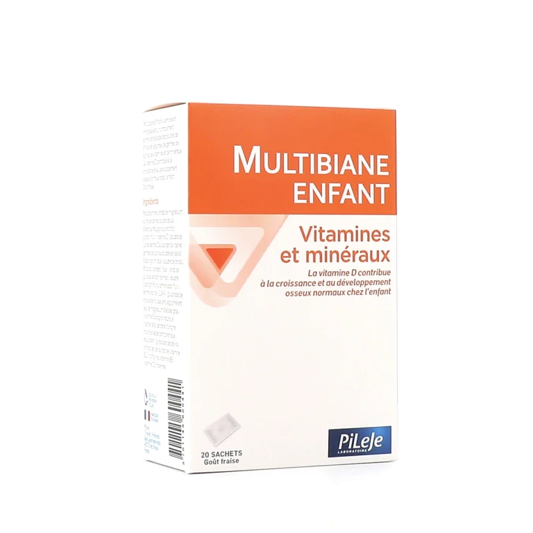 Multibiane Children Vitamins and Minerals Strawberry Flavor 20 Sachets