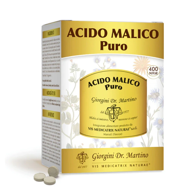 Pure Malic Acid 200 G - Tablets of 500 Mg