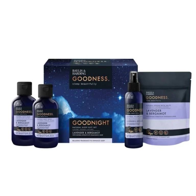 Goodness Goodnight Gift Set for sleeping in modo naturale