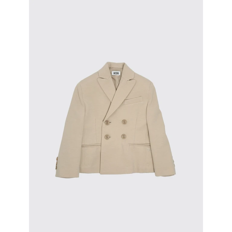 Double Breasted Cotton Blend Blazer (C1BKQA510T328320U)