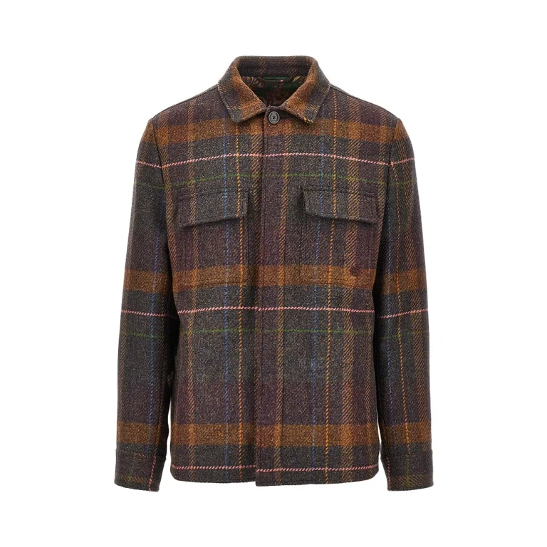 Cashmere and wool overshirt Man M