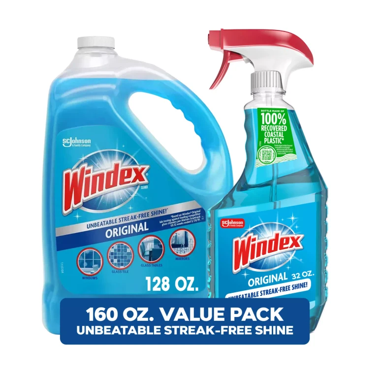Original Glass Cleaner, 1 spray bottle + 128 fl. oz. Refill