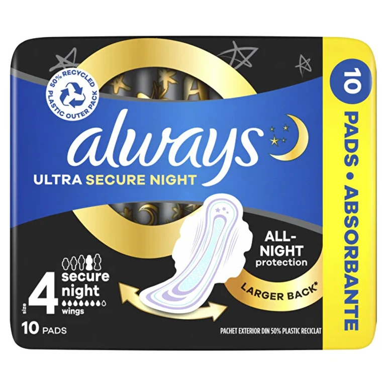 Ultra Secure Night Pads S4 10 Pieces