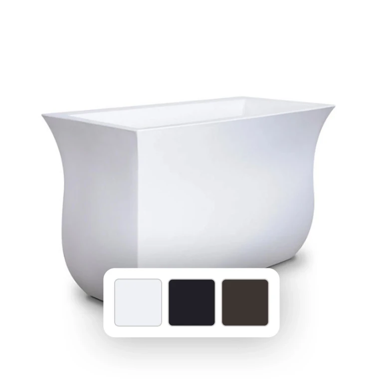 Valencia 16' Rectangle Planter:- Black