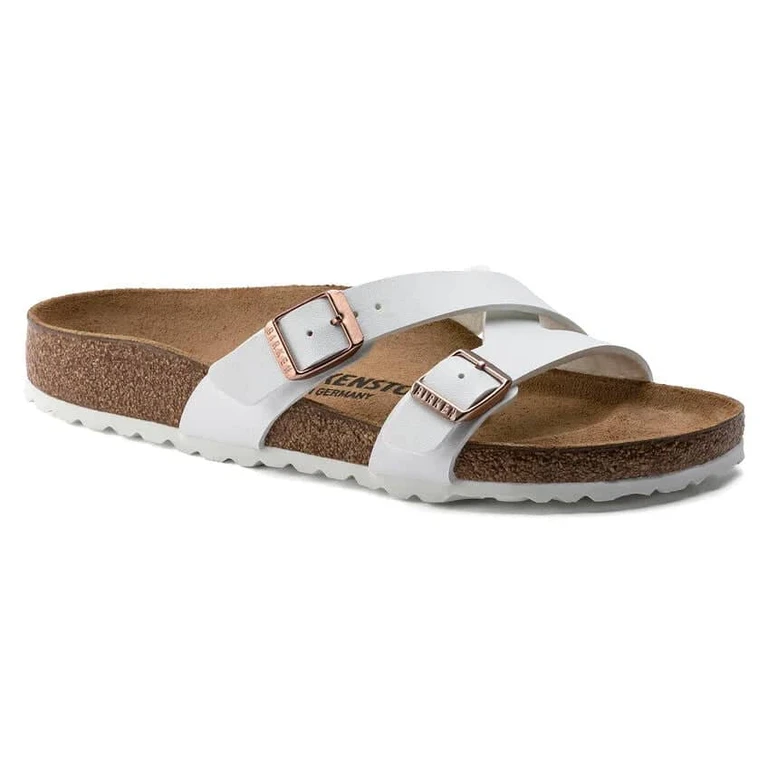 Women's Yao Birko-Flor White Sandals