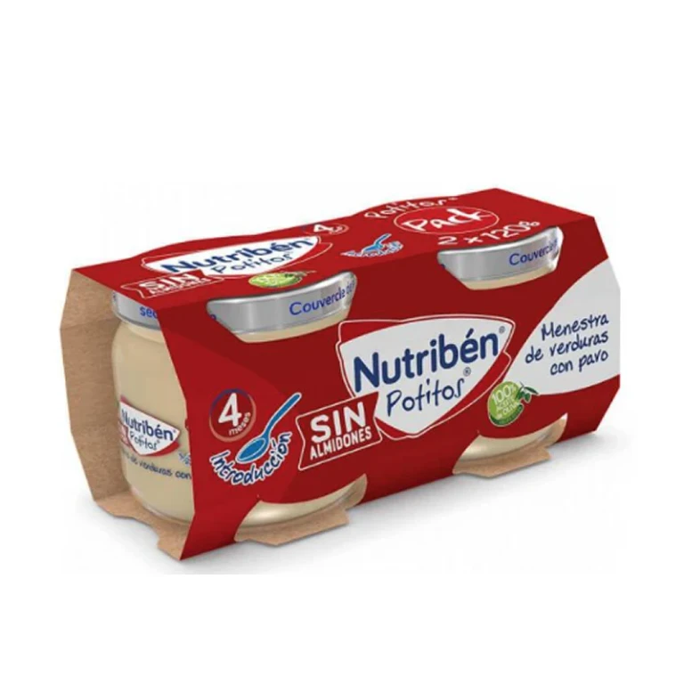 Nutribén Jar of vegetable stew with beef 2 packs of 120 g