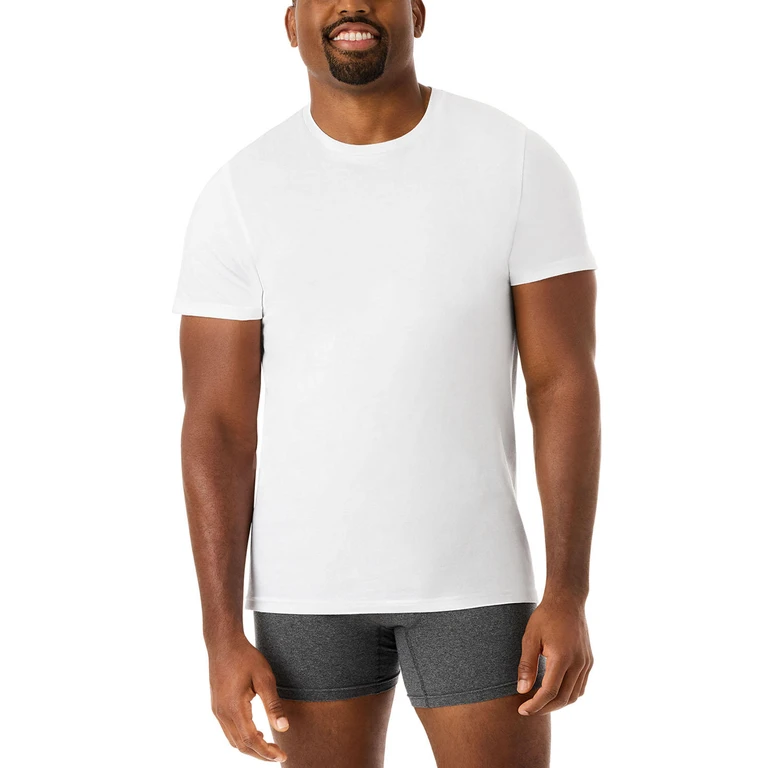 MEN'S 6PK CREW T SHIRT:- S