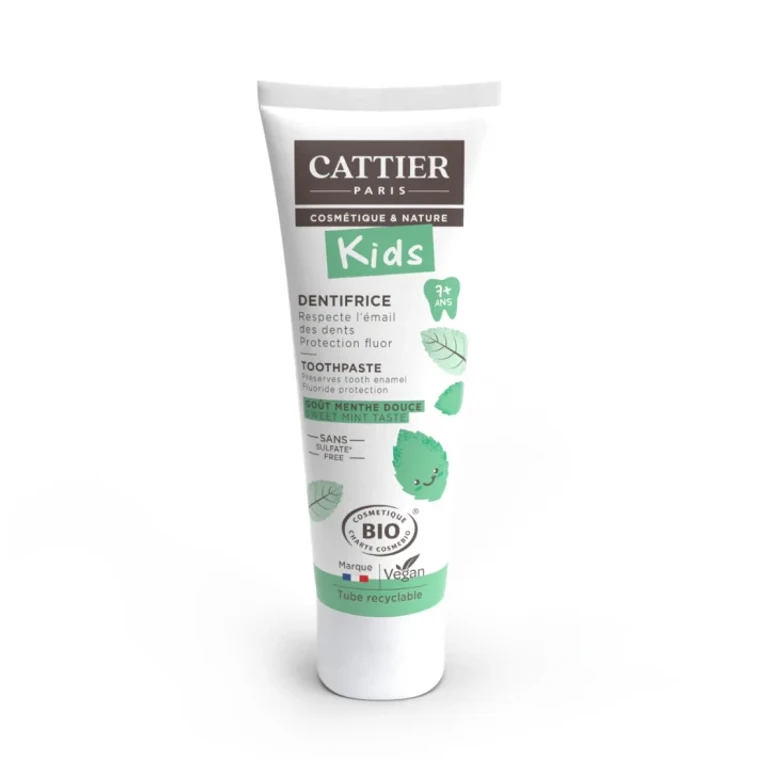 Cattier Children 7 years+ Toothpaste Sweet Mint Flavor BIO 50ML