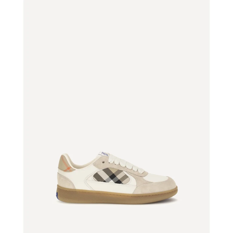 Terrace leather and Check Sneakers Female 40