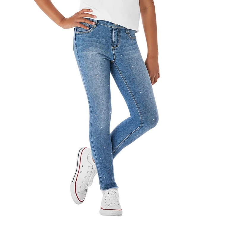 Girls Jeans Sofi Wash Rhinestone Skinny S 6/6X:- Sofi Wash Rhinestone Skinny, S 6/6X