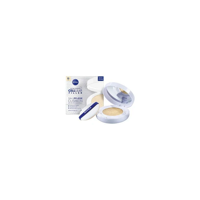 Nivea Hyaluron CELLular Filler 3in1 Care Cushion Makeup SPF15 - Lightly covering sponge makeup 15 g 02 Medium