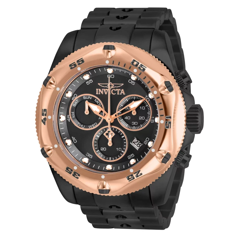 Men's Pro Diver Quartz 51mm Black Stainless Steel, Black Dial