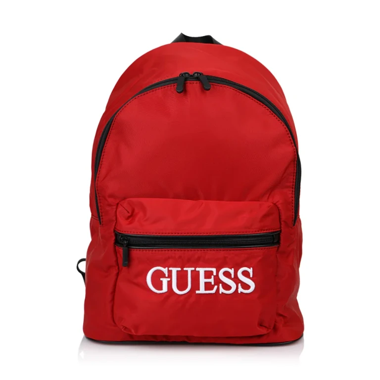 , Quatro, fabric backpack, red, for men, 16/31 x 42 x 13 cm