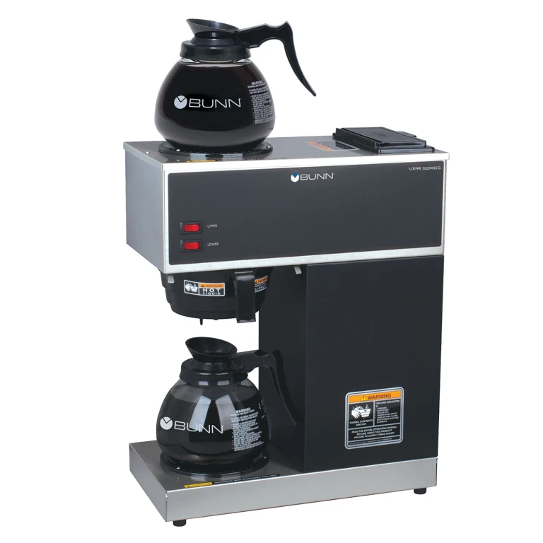 VPR 12-Cup Commercial Pour-Over Coffee Maker with 2 Glass Carafes