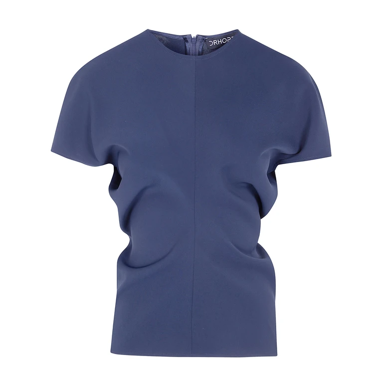 Top Main Cut "Bias Cut Crew Neck Top"