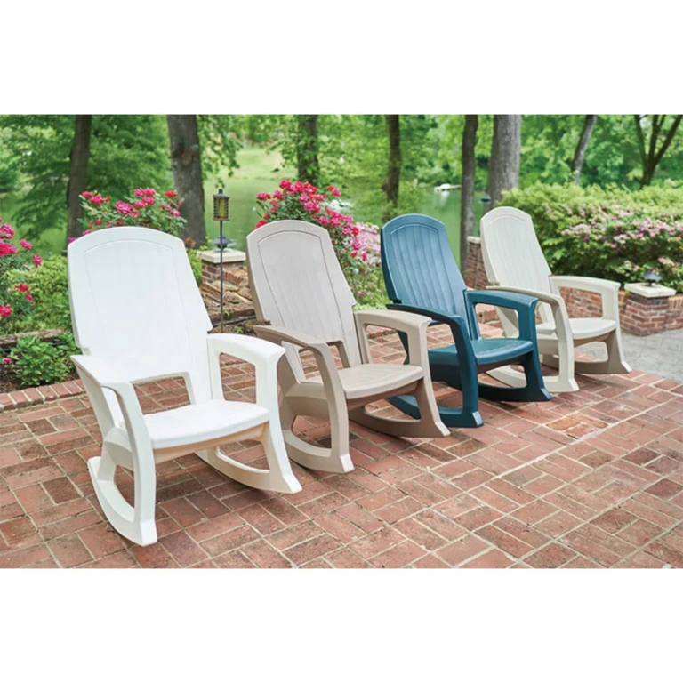 Rockaway Heavy Duty All-Weather Outdoor Rocking Chair by Semco Plastics - Green:- Green