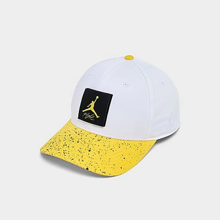 Jordan Rise "Tour Yellow" Adjustable Cap in White/Tour Yellow Size: M-L