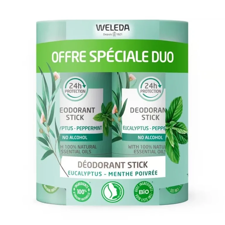 Deodorant Stick Eucalyptus Peppermint 2x50g