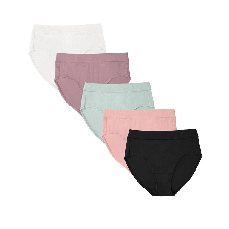 Women's 5-Pack Supersoft Cotton Brief - Soft Tones XS:- Soft Tones, XS