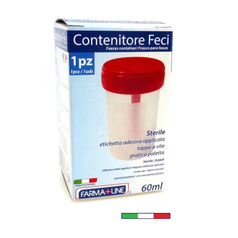 Recipiente estéril para fezes 60 ml