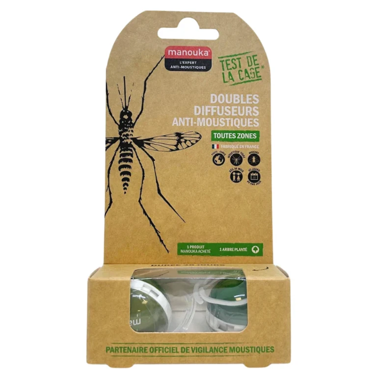 Double Mosquito Repellent Diffusers - All Areas - Green Color