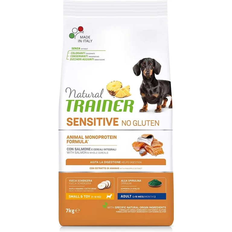 srl Natural Sensitive No Gluten Small & Toy Puppy & Junior With Salmon - 800Gr
