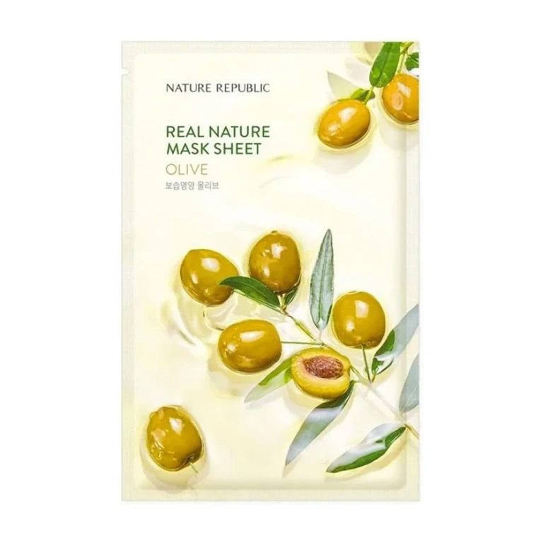 Real Nature Olive Mask Sheet 1 unit