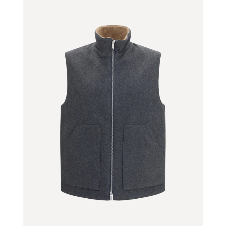 Wool and cashmere Vest Male 50