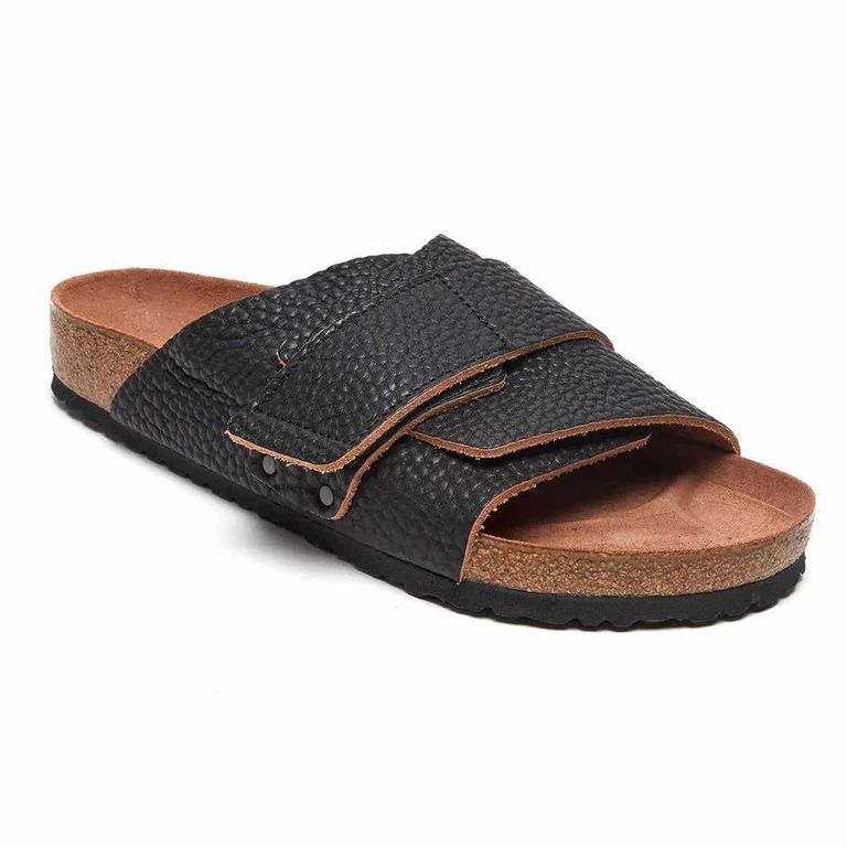 Kyoto Leather Black Sandals