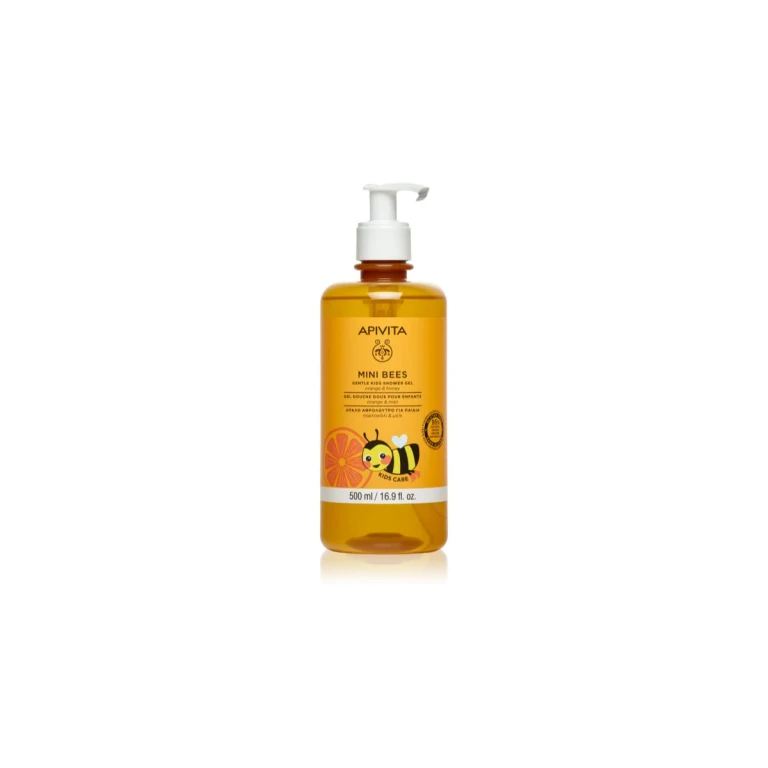 Mini Bees Gentle Shower Gel for Kids Orange and Honey Shower Gel for Body and Hair for Kids 500 ml