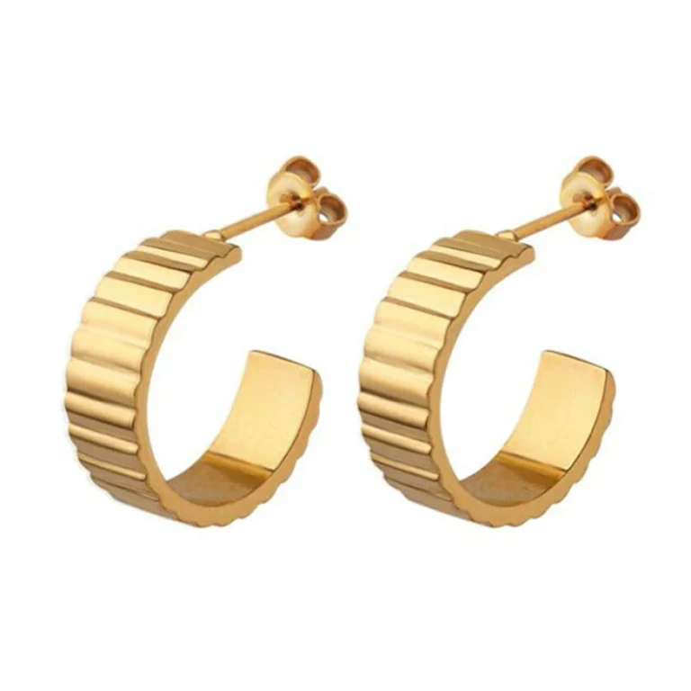 Gold Plated Earrings Without Tempo Ssse0115Xj2Go00