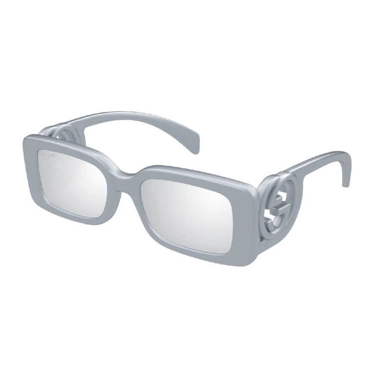 Silver Mirror Rectangular Ladies Sunglasses GG1325S 011 54