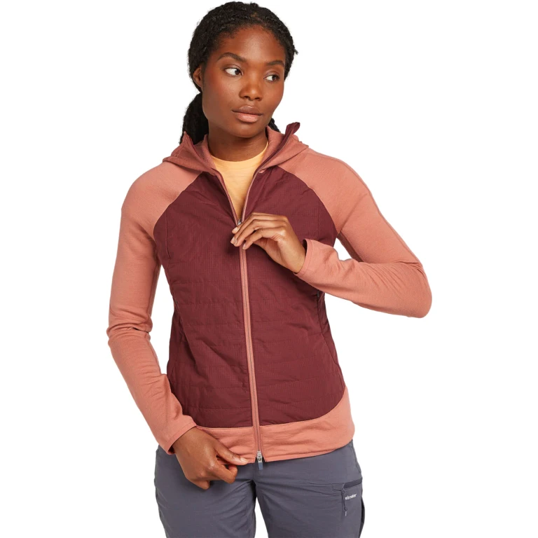 Quantum Merino Blend Hybrid Long Sleeve Zip Hoodie - Women's