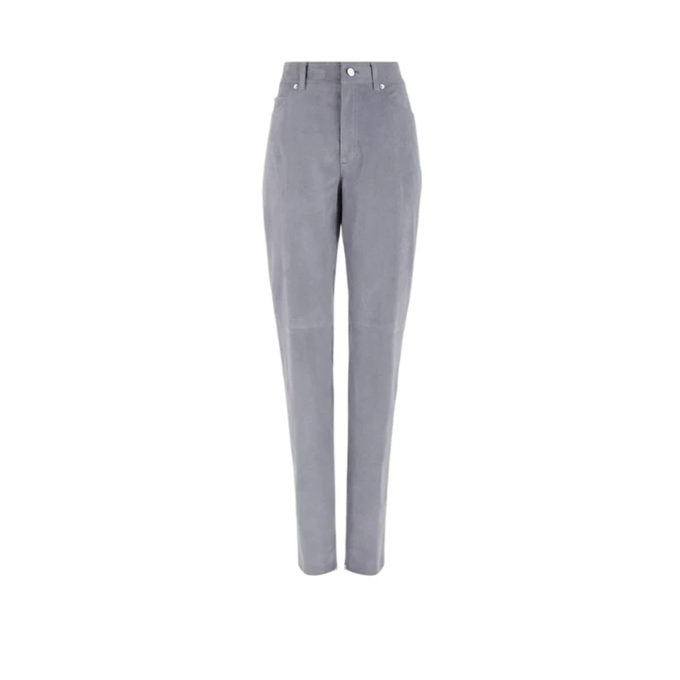 Mens High-Rise Slim Trousers