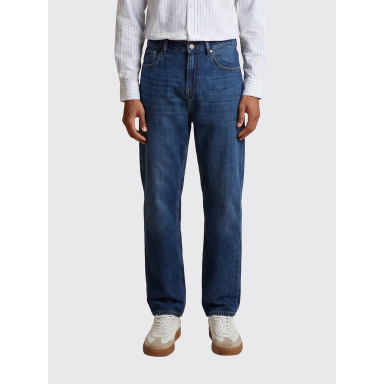 Regular Fit Straight Leg Cotton Denim Jeans (MCT015DM117D7003)