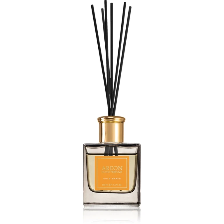 Home Black Gold Amber Aroma Diffuser with Refill 150ml